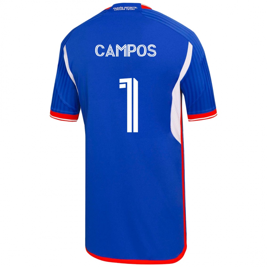 Niño Camiseta Cristóbal Campos #1 Azul 1ª Equipación 2023/24 La Camisa Perú