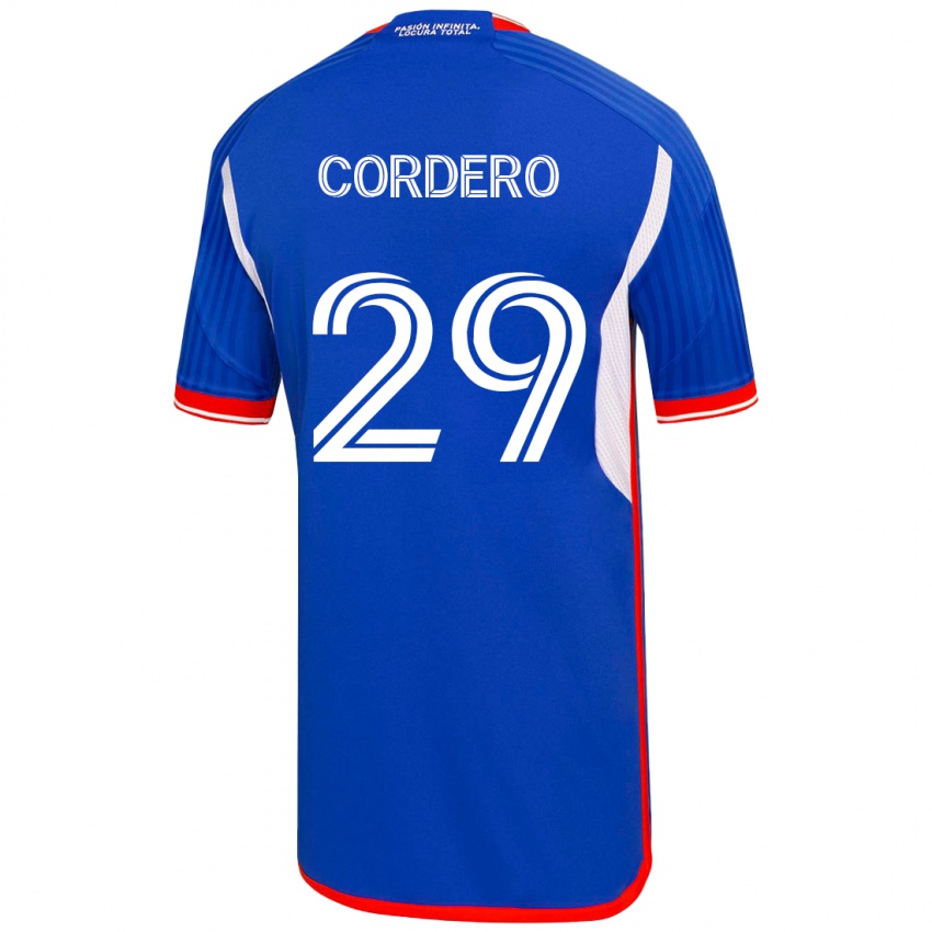 Niño Camiseta Renato Cordero #29 Azul 1ª Equipación 2023/24 La Camisa Perú