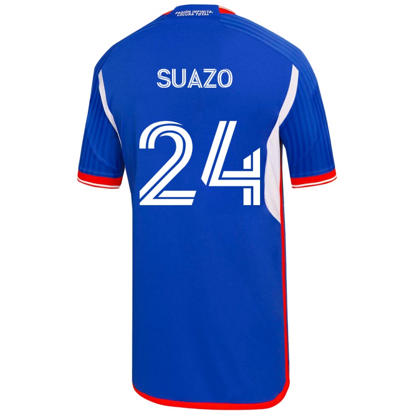 Niño Camiseta Arantza Suazo #24 Azul 1ª Equipación 2023/24 La Camisa Perú