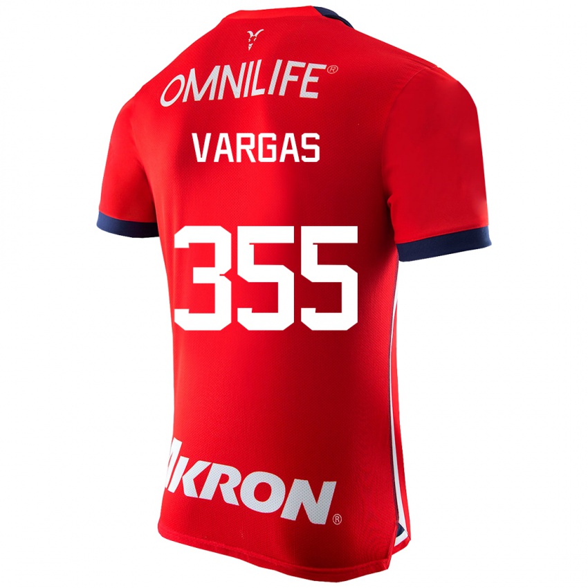 Niño Camiseta Edgar Vargas #355 Rojo 1ª Equipación 2023/24 La Camisa Perú