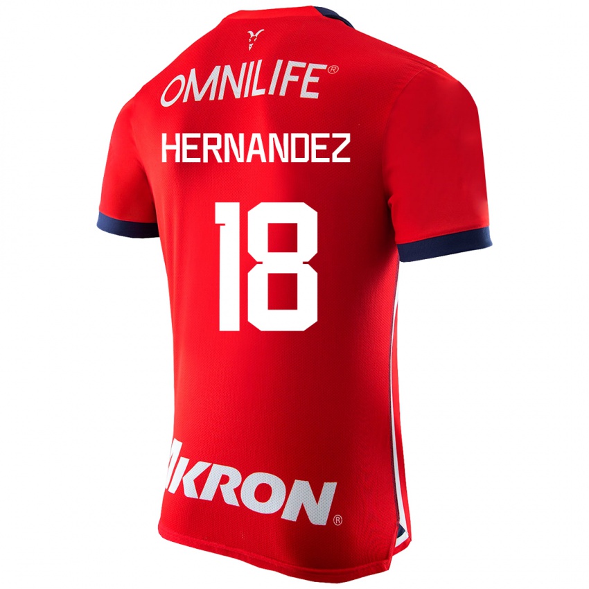 Niño Camiseta Montserrat Hernandez #18 Rojo 1ª Equipación 2023/24 La Camisa Perú