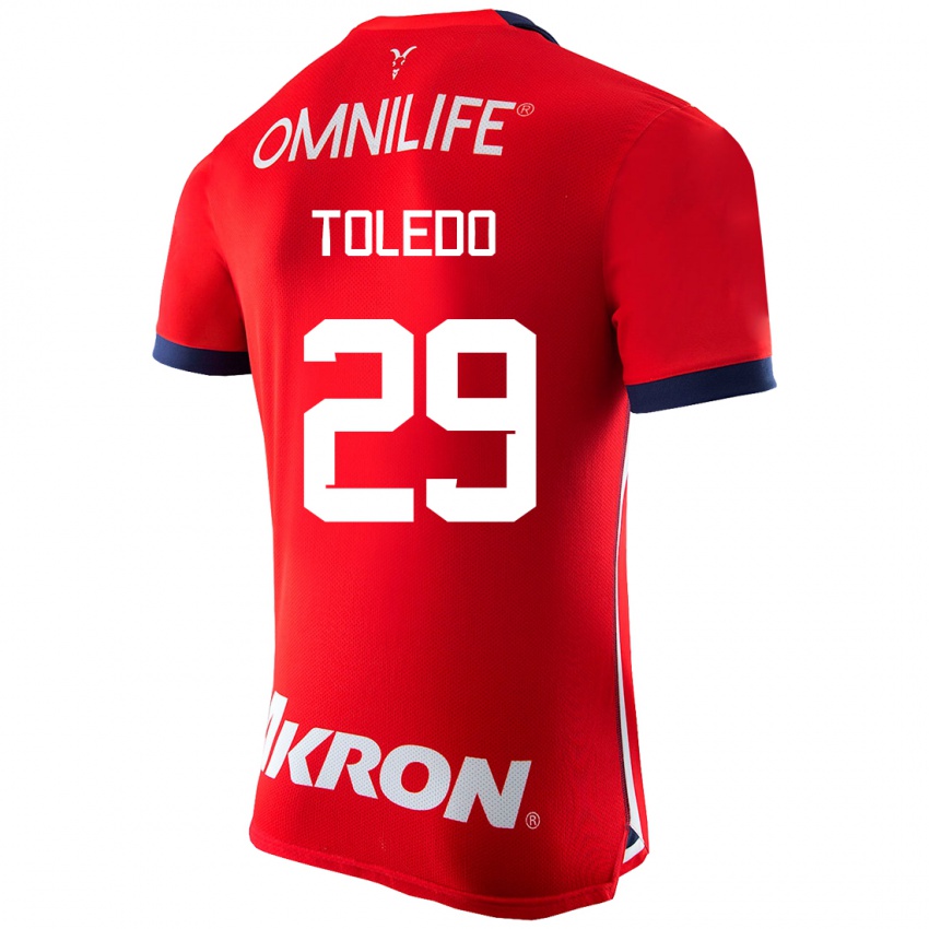 Niño Camiseta Wendy Toledo #29 Rojo 1ª Equipación 2023/24 La Camisa Perú