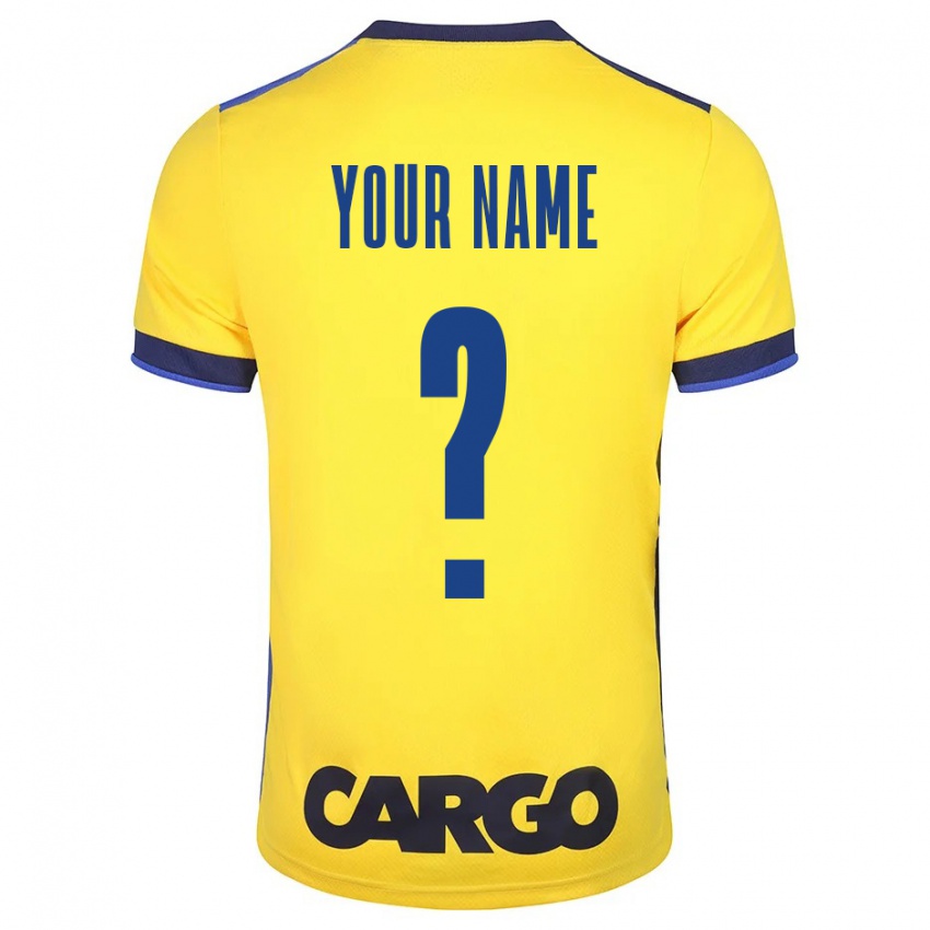 Niño Camiseta Su Nombre #0 Amarillo 1ª Equipación 2023/24 La Camisa Perú