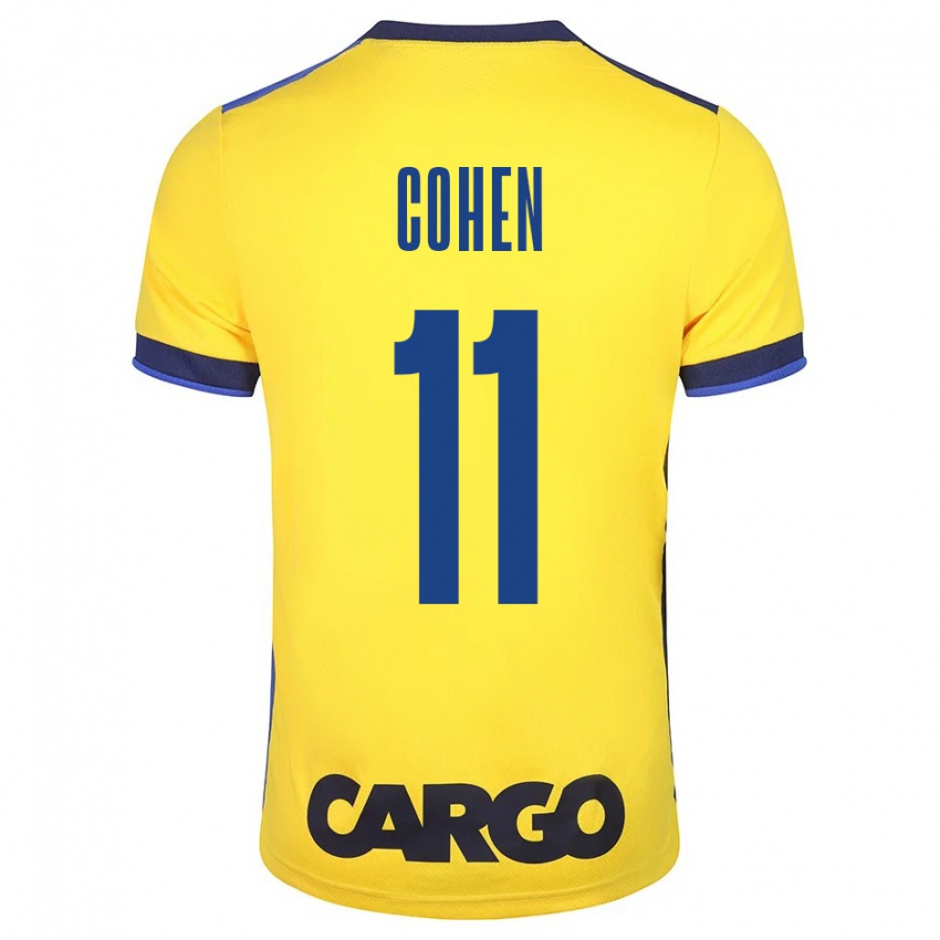 Niño Camiseta Yonatan Cohen #11 Amarillo 1ª Equipación 2023/24 La Camisa Perú