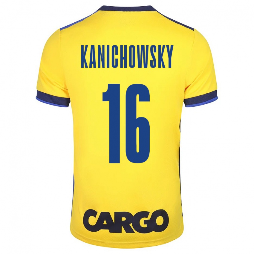 Niño Camiseta Gabi Kanichowsky #16 Amarillo 1ª Equipación 2023/24 La Camisa Perú