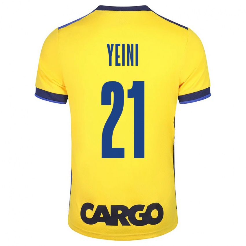 Niño Camiseta Sheran Yeini #21 Amarillo 1ª Equipación 2023/24 La Camisa Perú