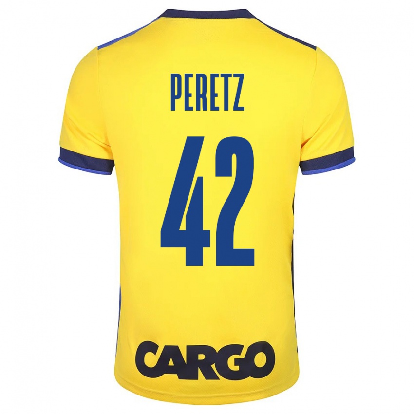 Niño Camiseta Dor Peretz #42 Amarillo 1ª Equipación 2023/24 La Camisa Perú