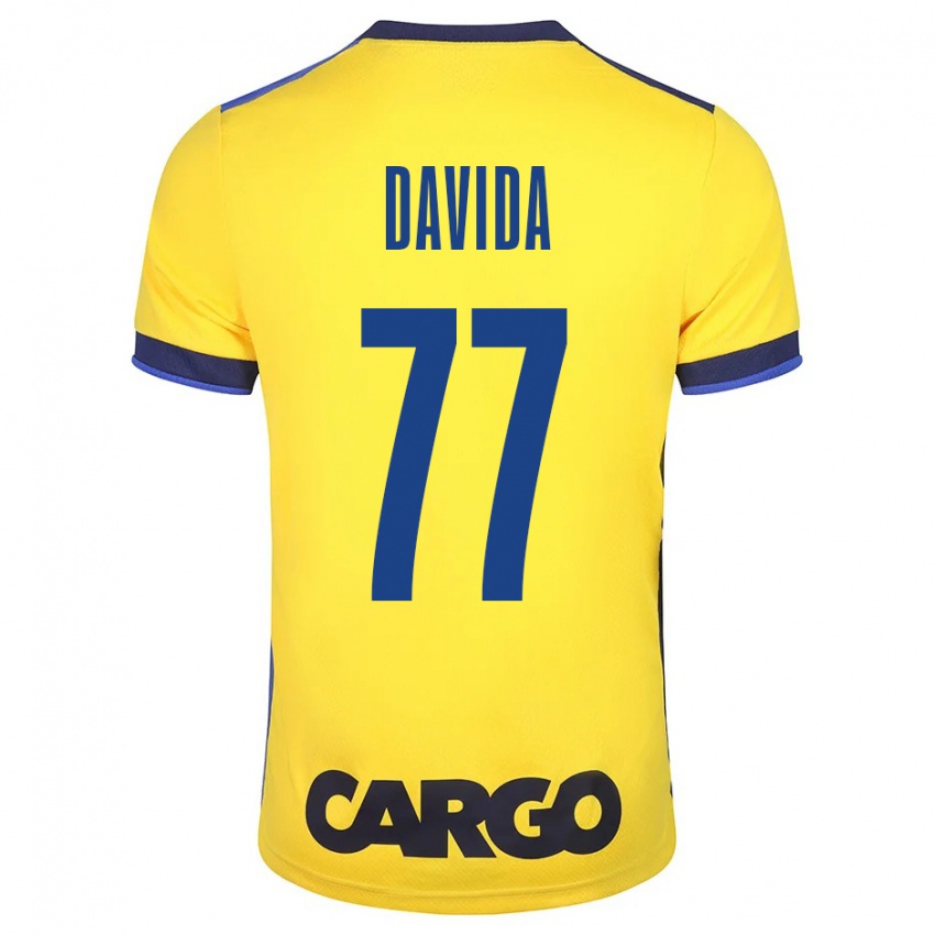 Niño Camiseta Osher Davida #77 Amarillo 1ª Equipación 2023/24 La Camisa Perú