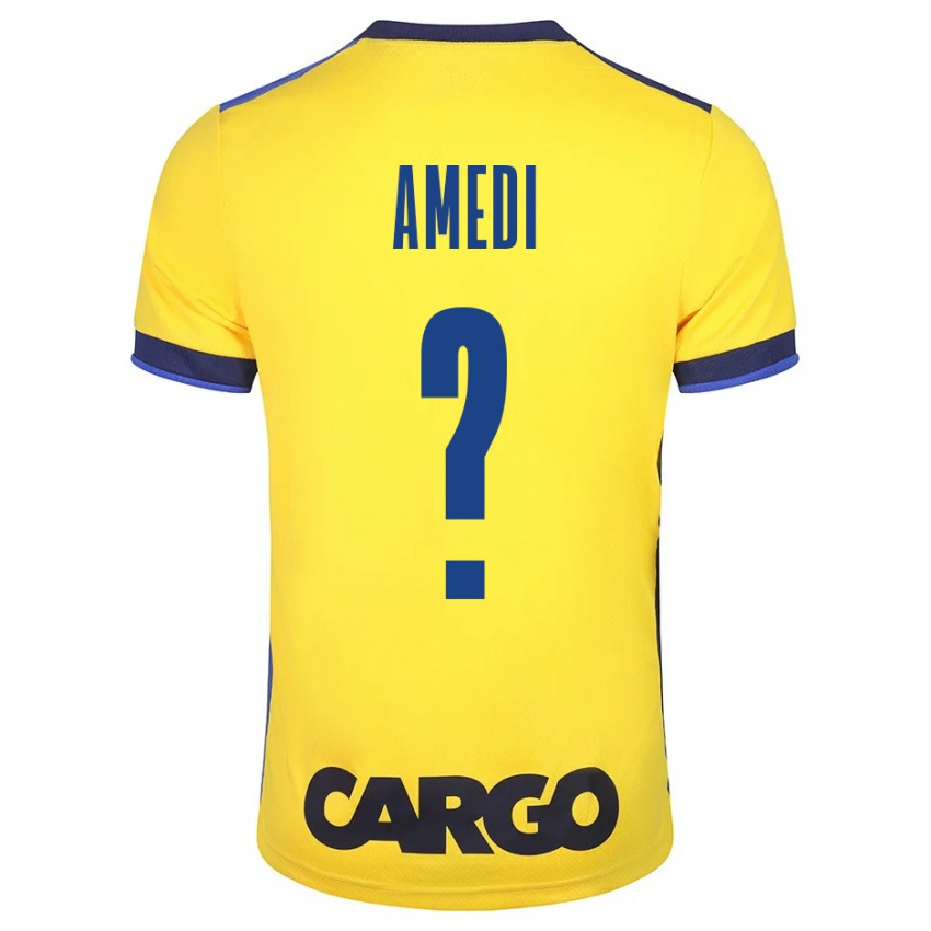 Niño Camiseta Roei Amedi #0 Amarillo 1ª Equipación 2023/24 La Camisa Perú