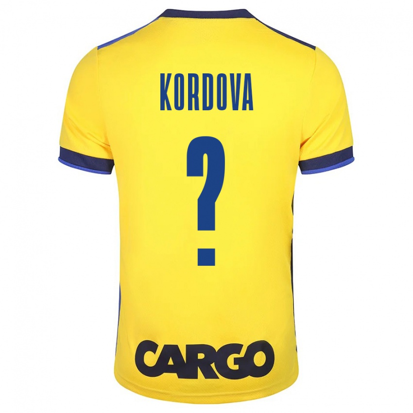 Niño Camiseta Adir Kordova #0 Amarillo 1ª Equipación 2023/24 La Camisa Perú