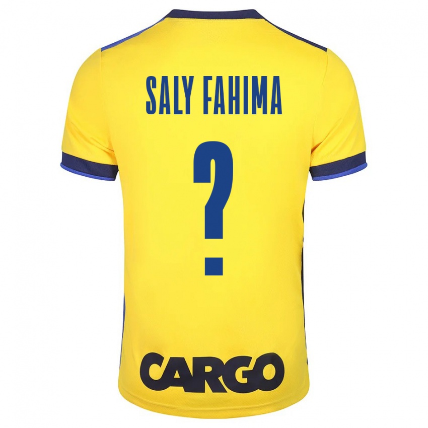 Niño Camiseta Israel Saly Fahima #0 Amarillo 1ª Equipación 2023/24 La Camisa Perú