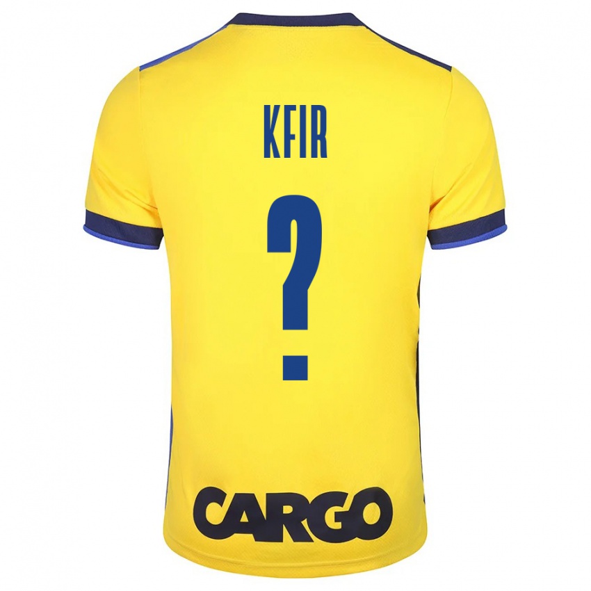 Niño Camiseta Yuval Kfir #0 Amarillo 1ª Equipación 2023/24 La Camisa Perú