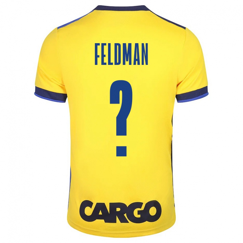 Niño Camiseta Ron Feldman #0 Amarillo 1ª Equipación 2023/24 La Camisa Perú