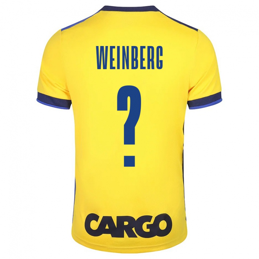 Niño Camiseta Idan Weinberg #0 Amarillo 1ª Equipación 2023/24 La Camisa Perú