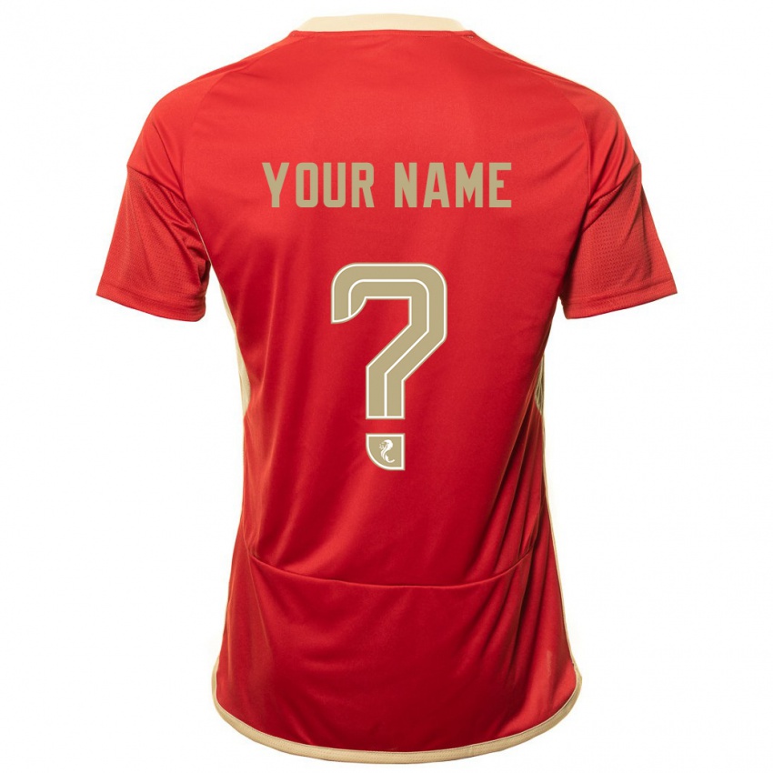 Niño Camiseta Su Nombre #0 Rojo 1ª Equipación 2023/24 La Camisa Perú