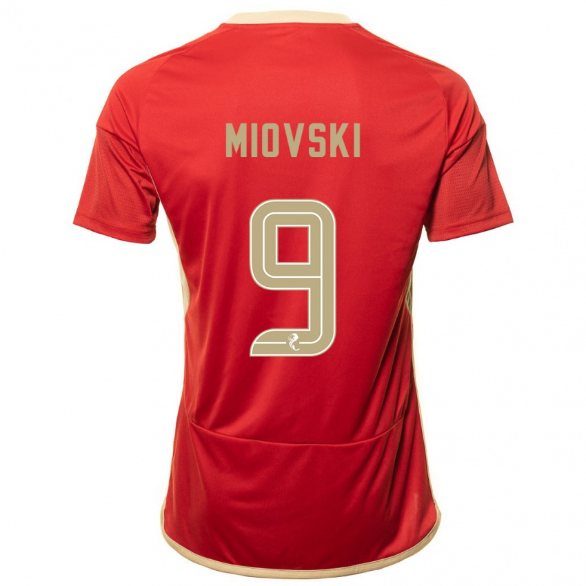 Niño Camiseta Bojan Miovski #9 Rojo 1ª Equipación 2023/24 La Camisa Perú