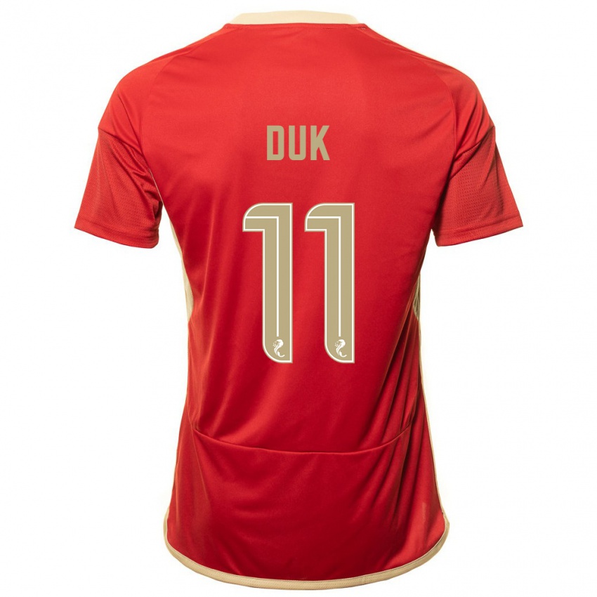 Niño Camiseta Duk #11 Rojo 1ª Equipación 2023/24 La Camisa Perú