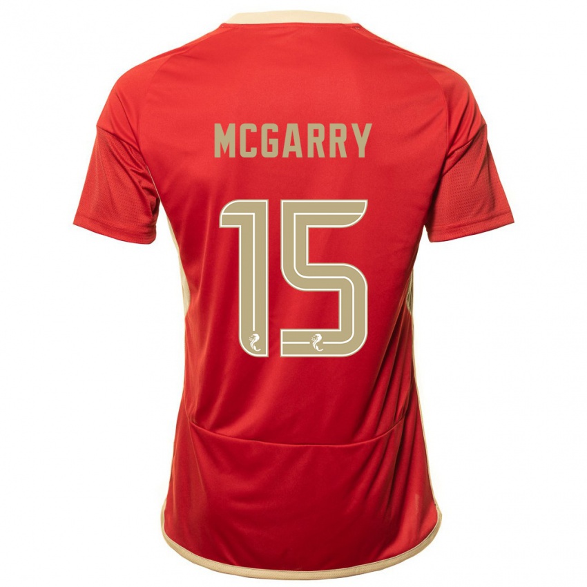 Niño Camiseta James Mcgarry #15 Rojo 1ª Equipación 2023/24 La Camisa Perú