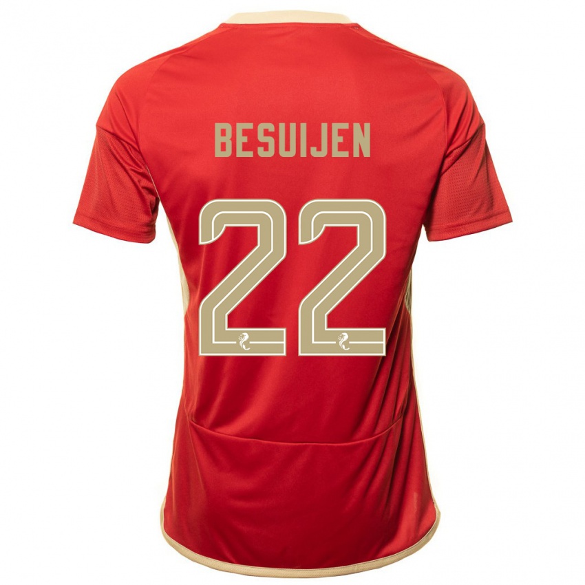 Niño Camiseta Vicente Besuijen #22 Rojo 1ª Equipación 2023/24 La Camisa Perú