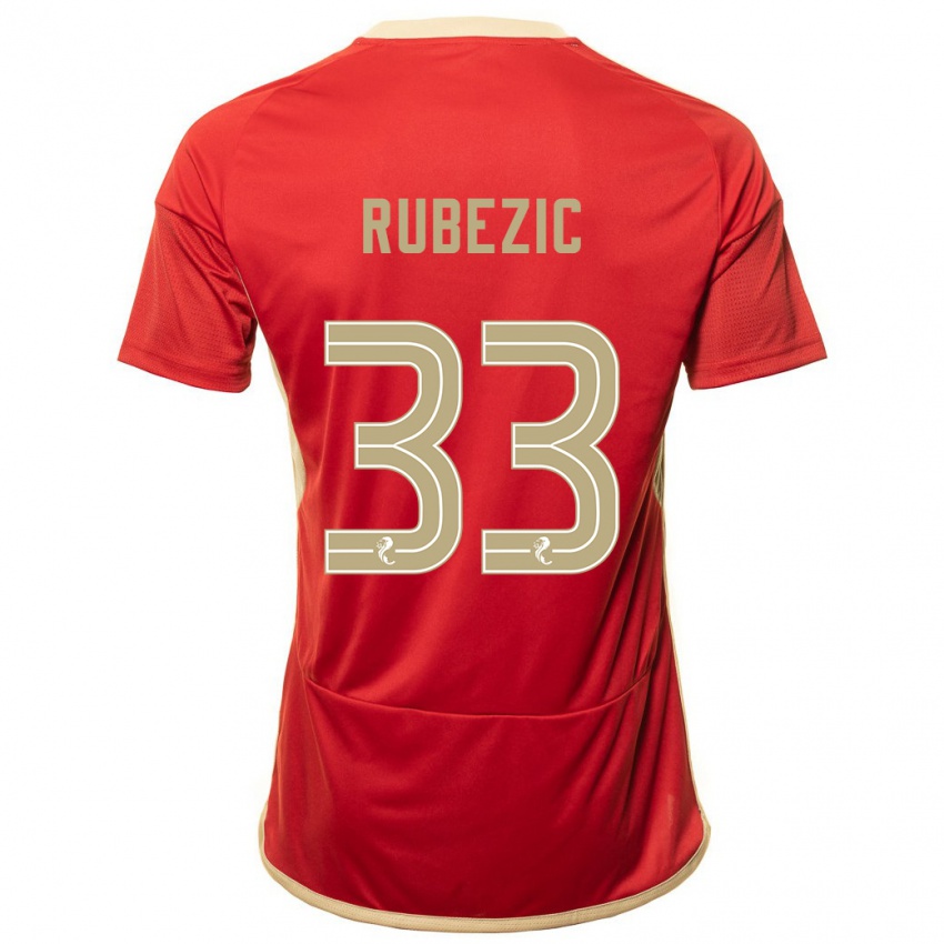 Niño Camiseta Slobodan Rubezic #33 Rojo 1ª Equipación 2023/24 La Camisa Perú