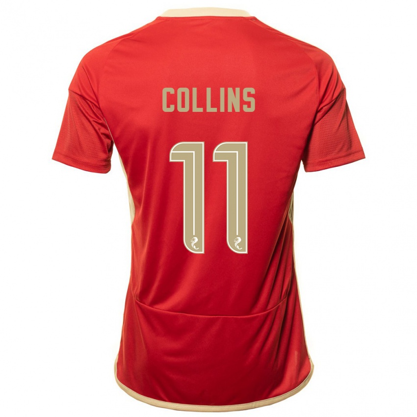 Niño Camiseta Bailley Collins #11 Rojo 1ª Equipación 2023/24 La Camisa Perú