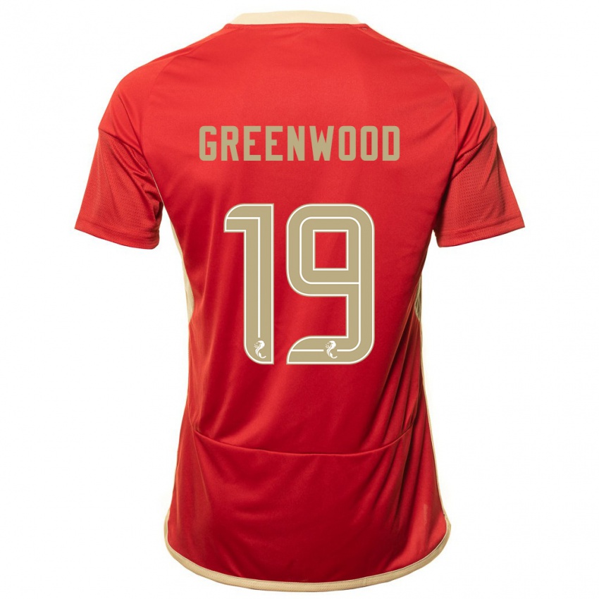 Niño Camiseta Brodie Greenwood #19 Rojo 1ª Equipación 2023/24 La Camisa Perú