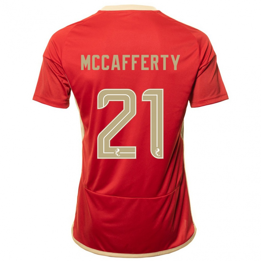 Niño Camiseta Eirinn Mccafferty #21 Rojo 1ª Equipación 2023/24 La Camisa Perú