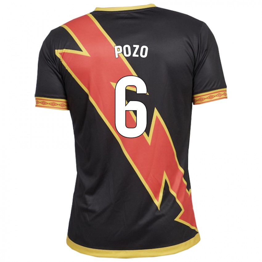 Niño Camiseta José Pozo #6 Negro 2ª Equipación 2023/24 La Camisa Perú