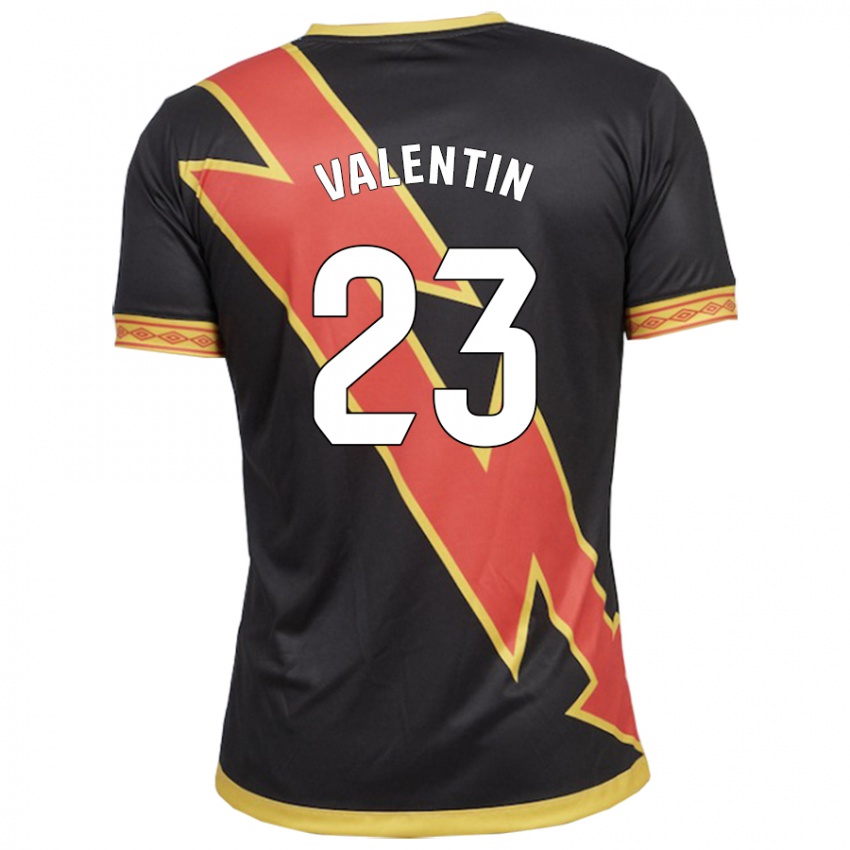 Niño Camiseta Óscar Valentín #23 Negro 2ª Equipación 2023/24 La Camisa Perú