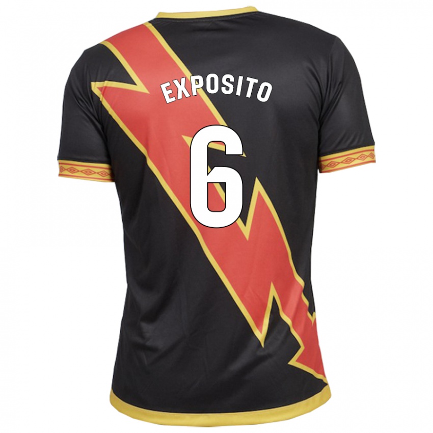 Niño Camiseta Álvaro Expósito #6 Negro 2ª Equipación 2023/24 La Camisa Perú