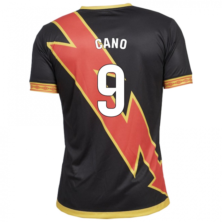 Niño Camiseta Joselu Cano #9 Negro 2ª Equipación 2023/24 La Camisa Perú