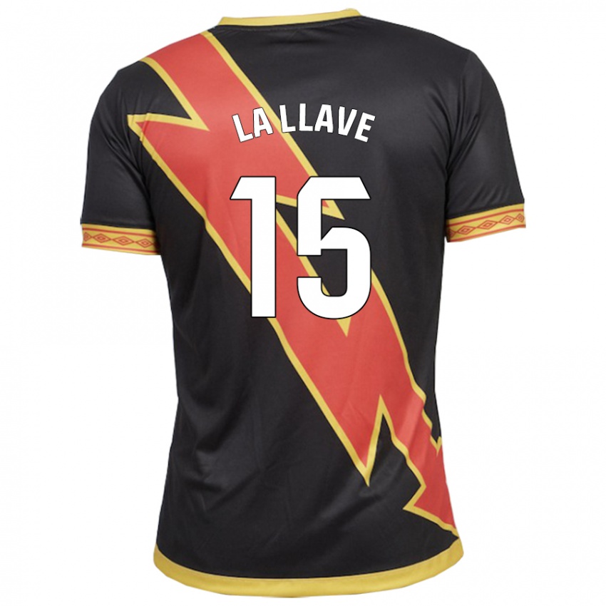 Niño Camiseta Kevin De La Llave #15 Negro 2ª Equipación 2023/24 La Camisa Perú