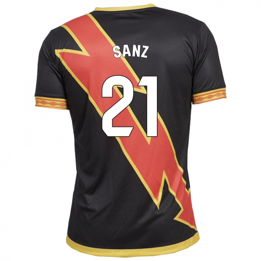 Niño Camiseta Luismi Sanz #21 Negro 2ª Equipación 2023/24 La Camisa Perú