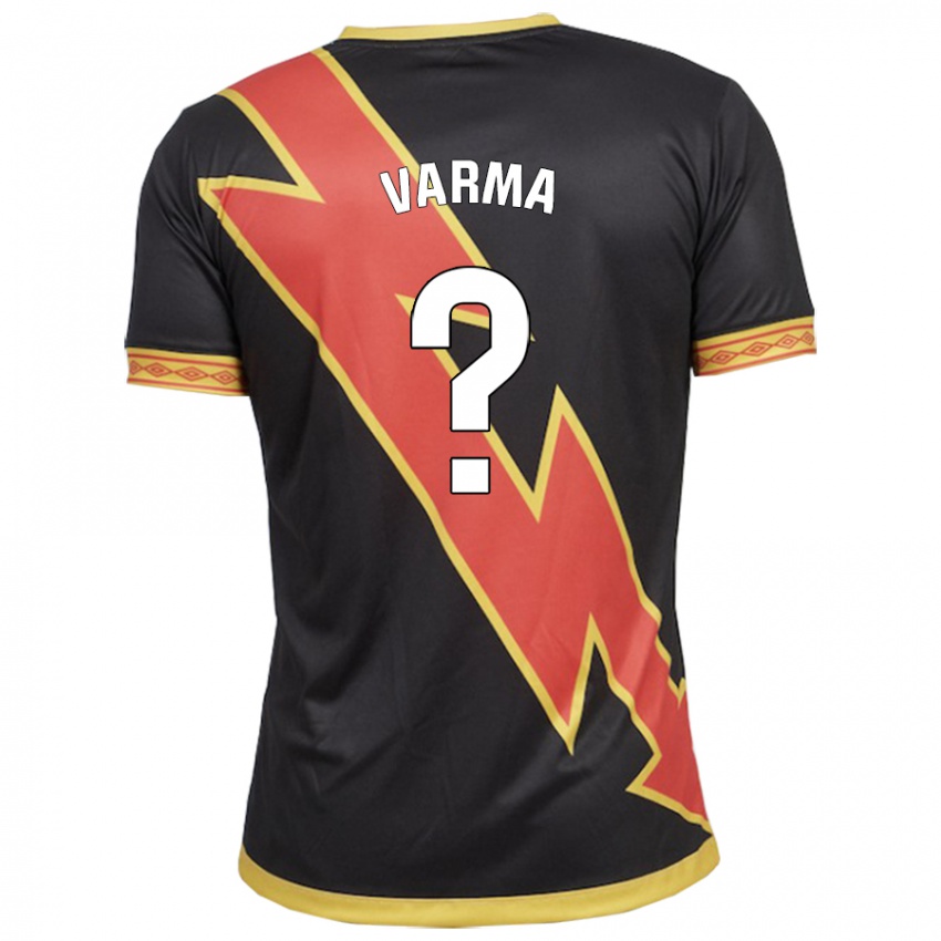 Niño Camiseta Roman Varma #0 Negro 2ª Equipación 2023/24 La Camisa Perú