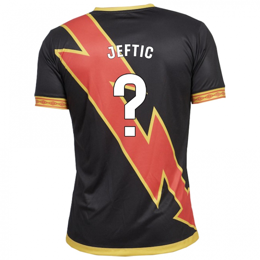 Niño Camiseta Marko Jeftic #0 Negro 2ª Equipación 2023/24 La Camisa Perú