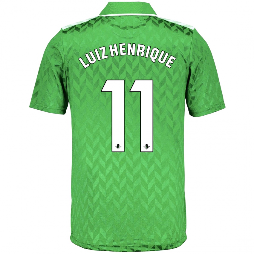 Niño Camiseta Luiz Henrique #11 Verde 2ª Equipación 2023/24 La Camisa Perú