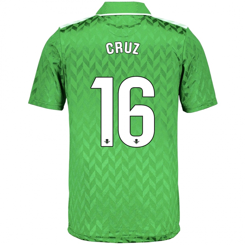 Niño Camiseta Juan Cruz #16 Verde 2ª Equipación 2023/24 La Camisa Perú