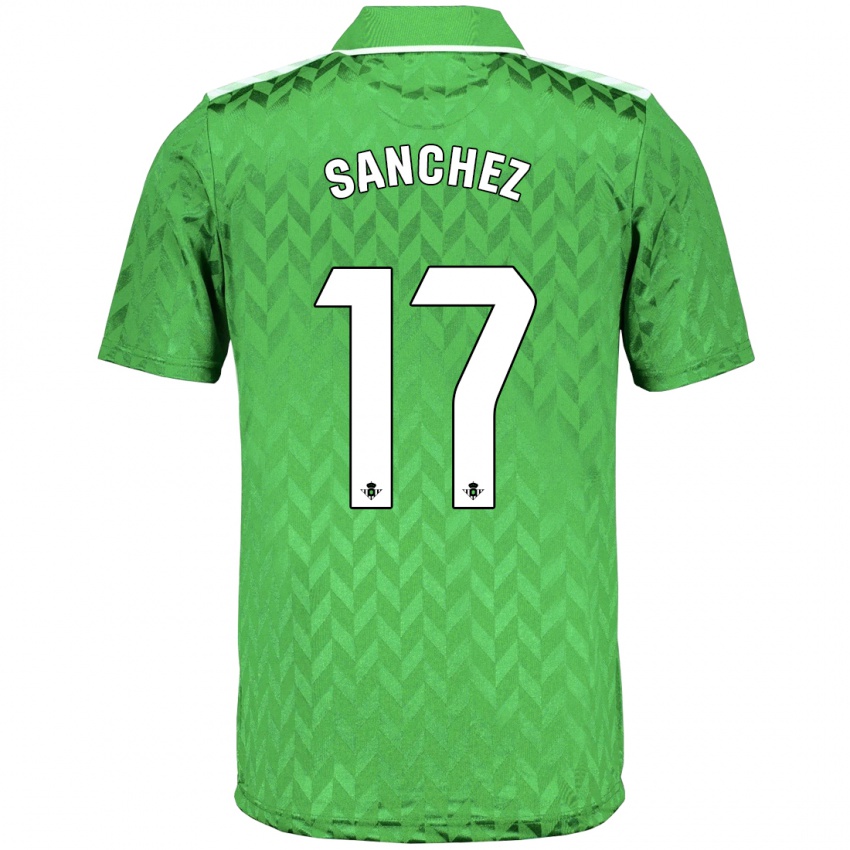 Niño Camiseta Rodri Sánchez #17 Verde 2ª Equipación 2023/24 La Camisa Perú