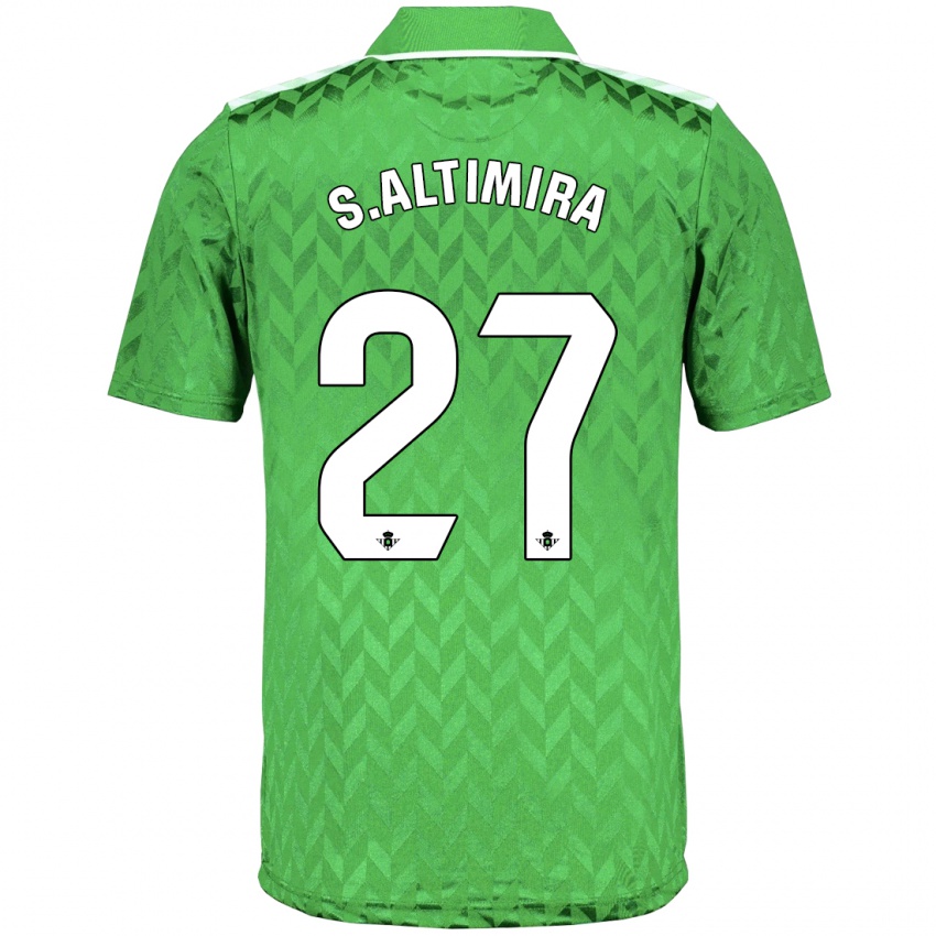 Niño Camiseta Sergi Altimira #27 Verde 2ª Equipación 2023/24 La Camisa Perú