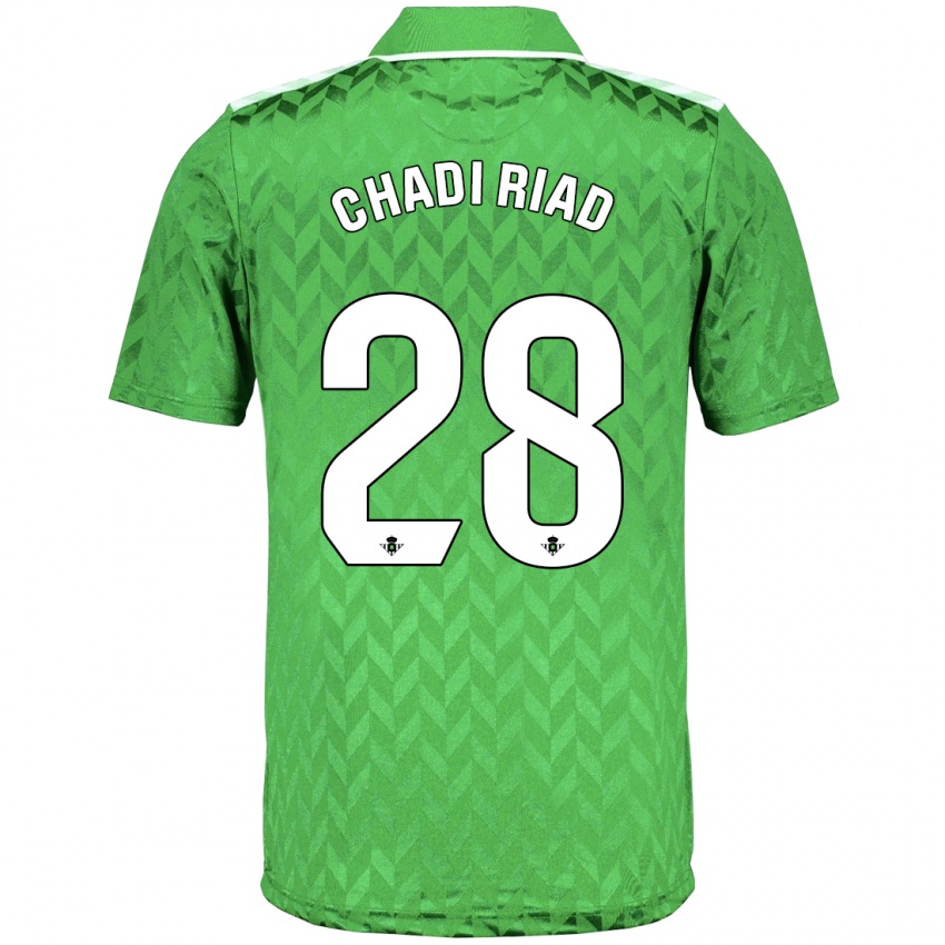 Niño Camiseta Chadi Riad #28 Verde 2ª Equipación 2023/24 La Camisa Perú