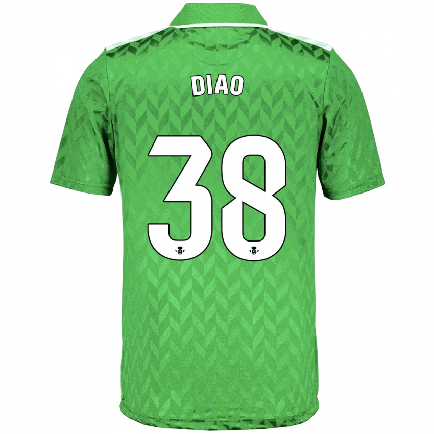 Niño Camiseta Assane Diao #38 Verde 2ª Equipación 2023/24 La Camisa Perú