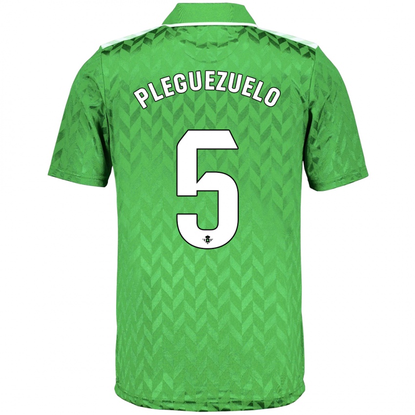 Niño Camiseta Xavi Pleguezuelo #5 Verde 2ª Equipación 2023/24 La Camisa Perú