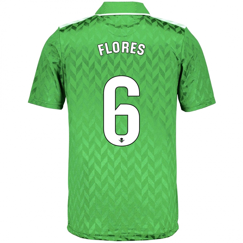 Niño Camiseta Mateo Flores #6 Verde 2ª Equipación 2023/24 La Camisa Perú