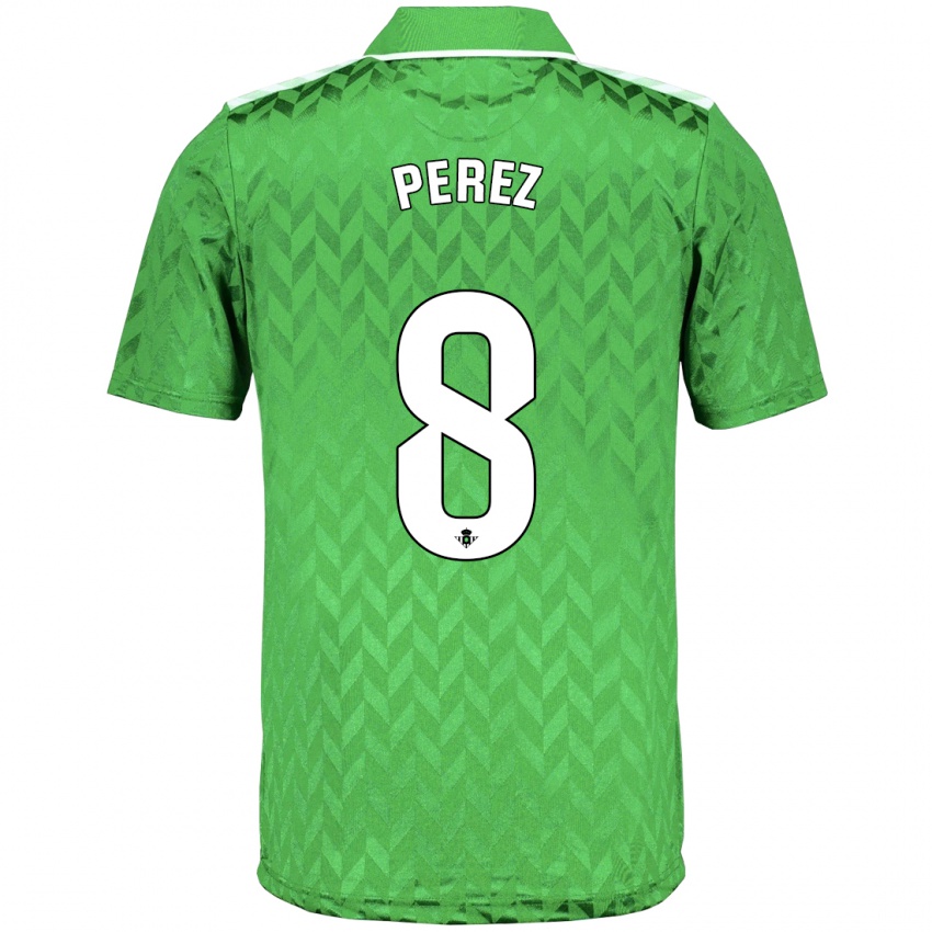 Niño Camiseta Dani Pérez #8 Verde 2ª Equipación 2023/24 La Camisa Perú