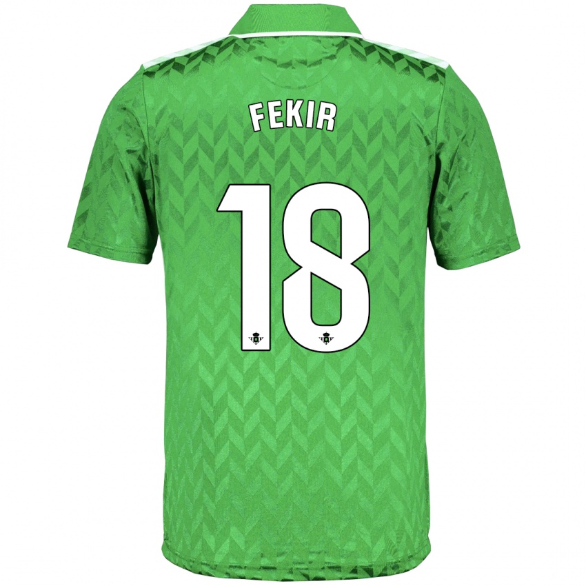 Niño Camiseta Yassin Fekir #18 Verde 2ª Equipación 2023/24 La Camisa Perú