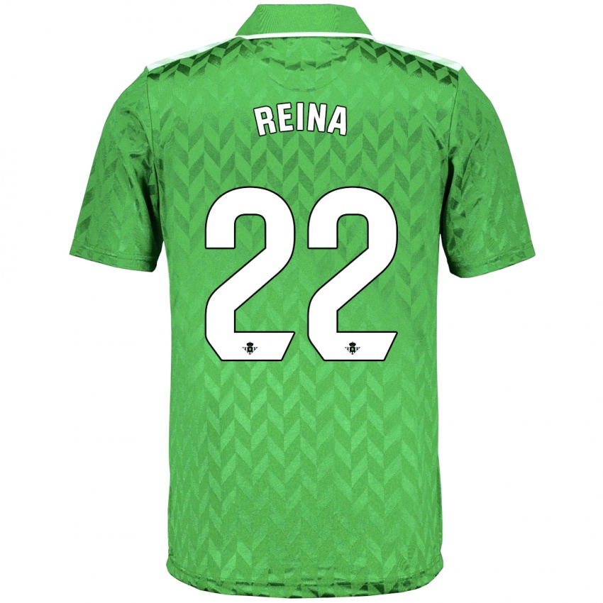 Niño Camiseta Carlos Reina #22 Verde 2ª Equipación 2023/24 La Camisa Perú