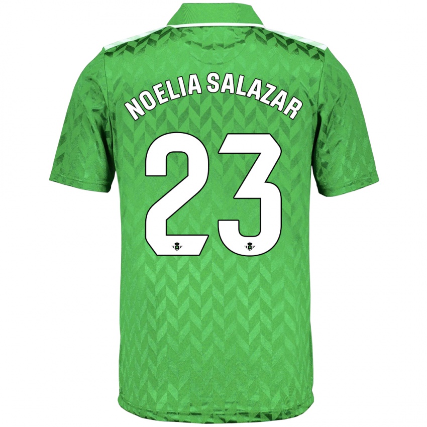 Niño Camiseta Noelia Salazar #23 Verde 2ª Equipación 2023/24 La Camisa Perú