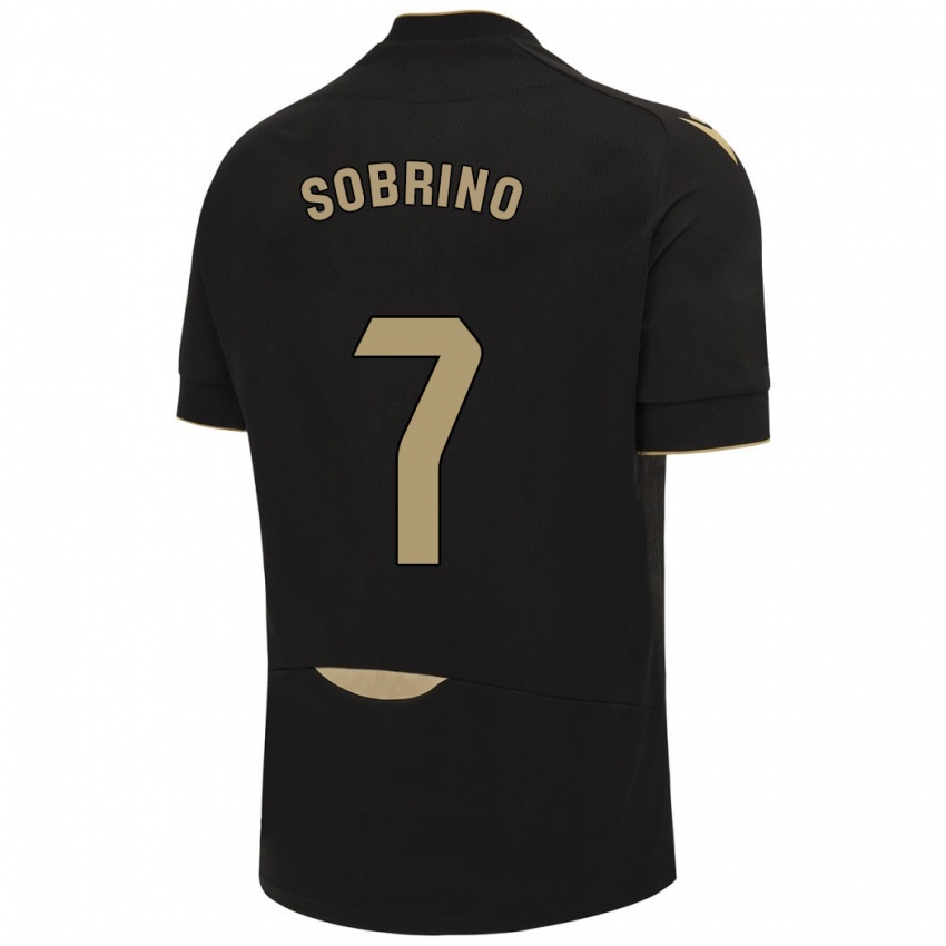 Niño Camiseta Ruben Sobrino #7 Negro 2ª Equipación 2023/24 La Camisa Perú