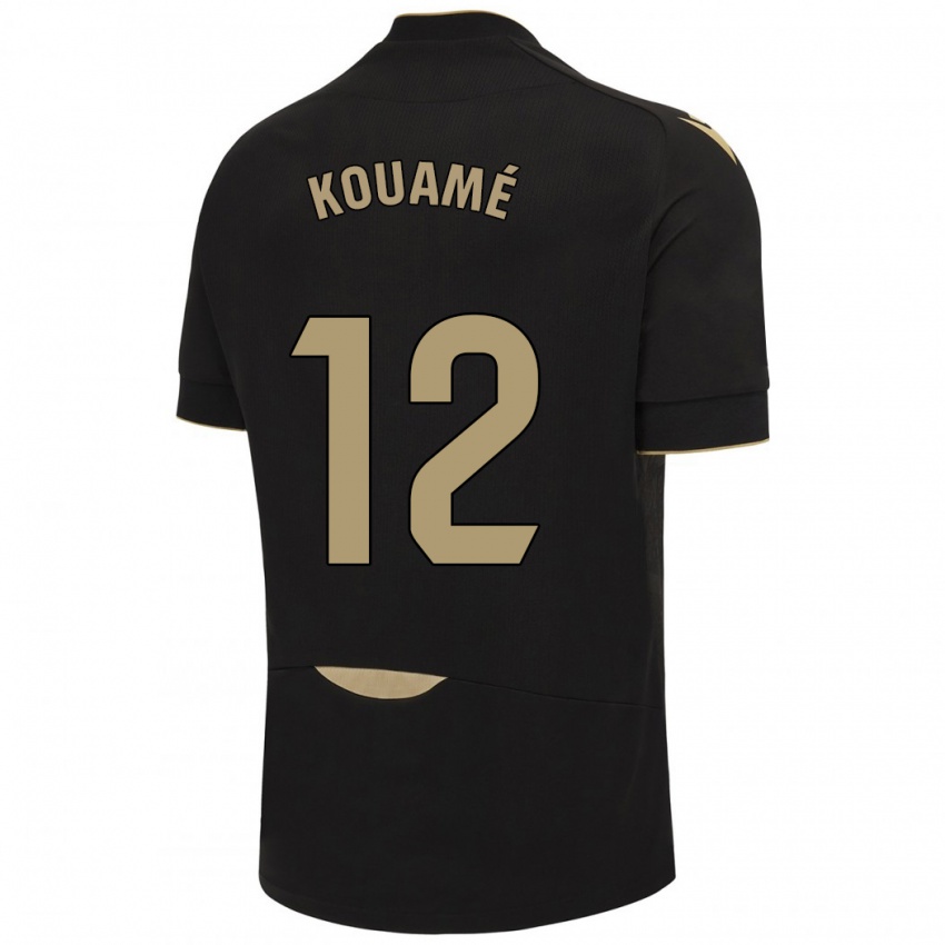 Niño Camiseta Rominigue Kouamé #12 Negro 2ª Equipación 2023/24 La Camisa Perú