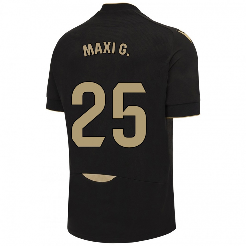 Niño Camiseta Maxi Gómez #25 Negro 2ª Equipación 2023/24 La Camisa Perú